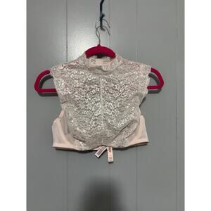 NEW Victoria's Secret Pink Silver Dream Angels Underlined Demi High Neck Bra 36C